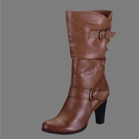 🆕Classic Chic Cognac Leather Fashion Boot - Picture 6 of 6